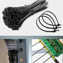 Kablo Bağı Plastik Cırt Kelepçe Kablo Klipsi 100 Adet Klips 3.6X200MM