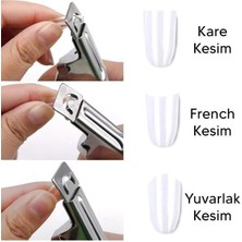 Nirnisa Pembe Renk Takma Tırnak Makası Protez Tırnak Tips Yuvarlak Kesme Makası Tırnak Şekillendirici Makas