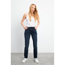 Petra Blue Black Boyfriend Jean Pantolon - Blue Black