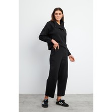 Kolly Slouchy Şalvar Jogging Pantolon - Siyah