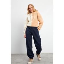 Beli Lastikli Oversize Jogging Pantolon - Lacivert