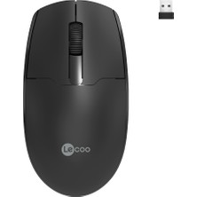 Lecoo WS204 Kablosuz 1200DPI 3 Tuşlu Optik Siyah Mouse