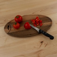 Ahşap Elips Kesme & Sunum Tahtası