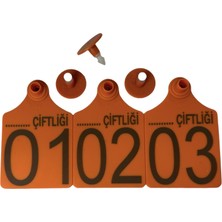 Baltaş 450 Adet Turuncu Xl Büyükboy Hayvan Küpesi Pens Ucu