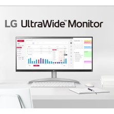 LG Geniş Ultrawide IPS 100HRZ Ekran 1ms 29WQ600-W.APD 29'' 2560 x 1080 Wfhd Beyaz Monitör