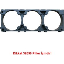 32650 Pil Tutucu 3x 3'lü 32700 Lityum Lion Lipo Batarya Pil Yuvası