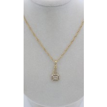 Xupıng Jewelry 14 Ayar Altın Kaplama, Baget Kolye