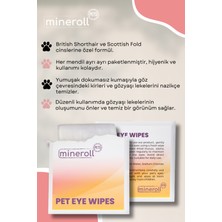 Mineroll Pets Kedi Göz Temizleme Mendili 5'li Paket 100 Adet