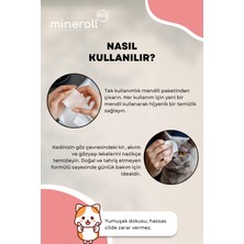 Mineroll Pets Kedi Göz Temizleme Mendili 5'li Paket 100 Adet