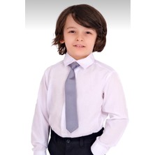 Mavimoure 23 Nisan 29 Ekim 10 Kasım Çocuk Düz Renk Gömlek ve Kravat