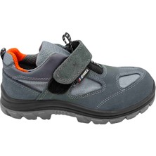 Emex Çelik Burunlu Rahat ve Konforlu Iş Ayakkabısı - Gri - 43