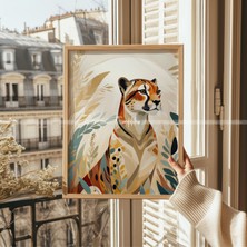 Tontilika Vahşi Doğa Temalı 3'lü Ahşap Çerçeveli Tablo Seti 21 x 30