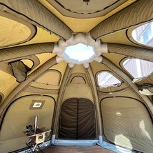 Shufa Glampıng 19.6 Metrekare Küresel Kubbe Şişme Çadır