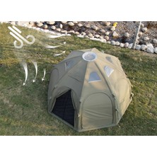Shufa Glampıng 19.6 Metrekare Küresel Kubbe Şişme Çadır