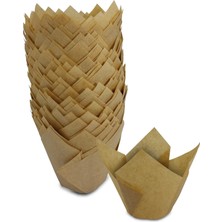 Kafem Muffin Kek Kapsülü Kalın Tulip Kraft 50'li x 5 Paket