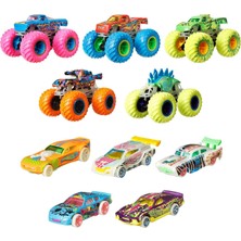 Hot Weels Wheels Monster Trucks Karanlıkta Parlayan Araçlar Paketi, 3 Yaş ve Üzeri, HCB57