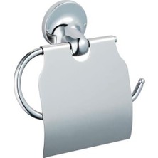 Marin A44945 Kapaklı Tuvalet Kağıtlığı, 10 x 10 x 10 Cm; 360 Gram, Krom