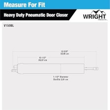 Mcreative Products Ürünleri V150BL Heavy Duty Pnömatik Yakın, Siyah