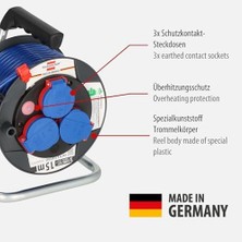 Brennenstuhl Garant IP44 15M Makaralı Kablo AT-N05V3V3-F 3g1.5