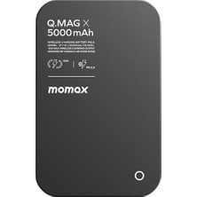 Momax IP116 Q.mag x 5000Mah Magsafe Taşınabilir Powerbank Siyah