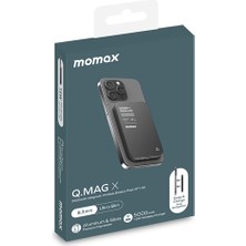 Momax IP116 Q.mag x 5000Mah Magsafe Taşınabilir Powerbank Siyah