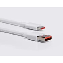 Xiaomi Mi Usb-A'dan Tip C Kablo 6A Beyaz 120W Destekli