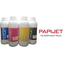 Papijet Süblimasyon Mürekkep 4x1 kg Set