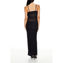 F21 Transparan Detaylı Elbise