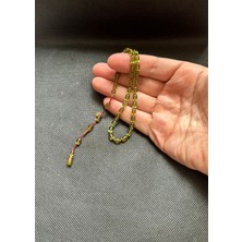 Kehribar Store Sıkma Kehribar Bilek Boy 4 Parmak Minik Ölçü Dört Parmak Sistemli Usta Işçilikli Erkek Hediyelik 7x 4 mm