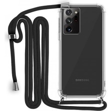 Piyasa Sepeti Samsung Galaxy Note 20 Boyun Askılı Şeffaf Tank Kılıf