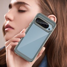 Seniee Google Pixel 9 Pro Kılıf, Şeffaf Tasarımlı Darbeye Dayanıklı Telefon Kılıfı, Tampon Hibrit Şeffaf Kapak Google Pixel 9 Pro (Yurt Dışından)