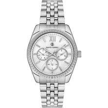 David Guner Gümüş Kadranlı Gümüş Kaplamalı Kadın Kol Saati