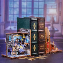 Cutebee University Of Miracle - Book Nook Sihirli Kütüphane Kiti – Dıy Kitap Desteği, Minyatür Kitap Desteği, Kitaplık Dekorasyonu, Diorama Maket Seti, 2 Adet (IMG01-AMZ01) - Mucize Üniversitesi