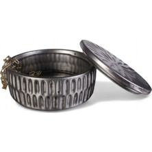 Takı Düzenleyici Takı Organizeri Makyaj Kutusu Mücevher Kutusu Gümüş Eskitme Renk Model 21