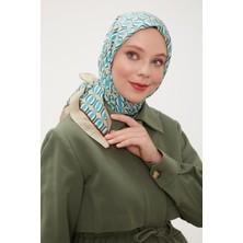 Vizon Elips Desen Modal Ipek Eşarp