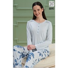 Over Sleep by Poleren Pijama Takımı Vıskon Kumaş