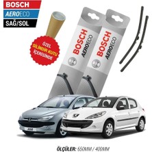 Fuhe Peugeot 206 2003  Silecek Takımı Bosch Aeroeco