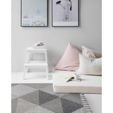 Cool Halı Bress 1401 Gri Kolay Kullanım Hav Toz Vermez Hasır Dokulu Bukle Örgü Modern Desen Halı