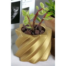 El Yapımı Saksı Beyaz Dekoratif Saksı Küçük Boy Model 9