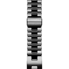 ZORE Apple Watch 10 46MM Zore KRD-125 Metal Kordon Strap Kayış-Siyah