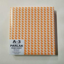Turuncu Beyaz A3 Parlak Kuşe 200GR 250'LI