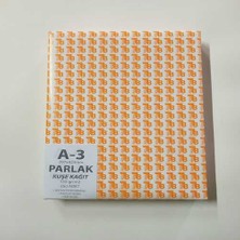 Turuncu Beyaz A3 Parlak Kuşe 135GR 250'LI