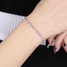Kenpazar ​925 Ayar Gümüş Nazar Boncuklu Bileklik