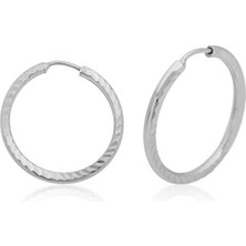 HS Demirci 925 Ayar Gümüş Burgu Halka Küpe