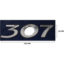 Arka Bagaj Yazı Peugeot 307 ''307''