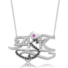 HS Demirci 925 Ayar Gümüş Aşk Kadın Gümüş Kolye