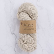 La Mia Natural Wool Bej El Örgü Ipi - H2 - 33606