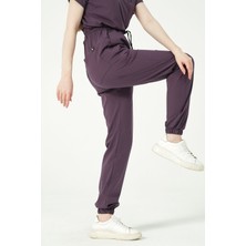 Pratik Medikal Mürdüm Likralı Jogger Paça Doktor Hemşire Forması Tek Alt