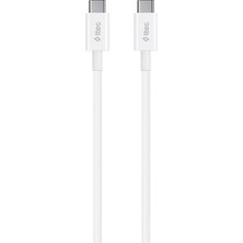 Ttec 2DK36B Type C - Type C Beyaz Şarj Kablosu