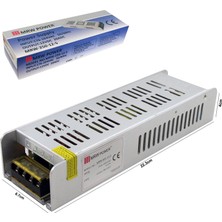 Mervesan MRW-250-12-S Metal Kasa Adaptör Slim 12 Volt 20 Amper